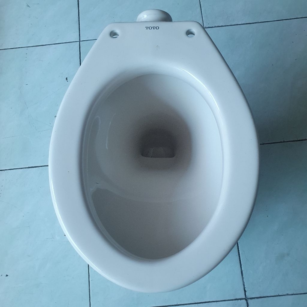 closet kloset duduk siram tanpa tangki TOTO C50 plus tutup ivory, beige, green, abu manhattan