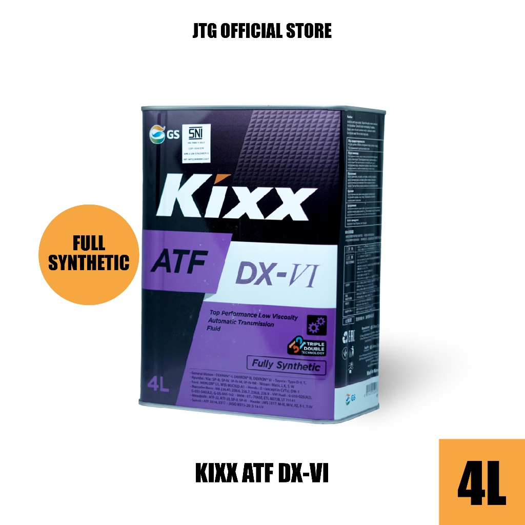 Oli Transmisi Mobil KIXX ATF DX-VI Full Synthetic - JTG