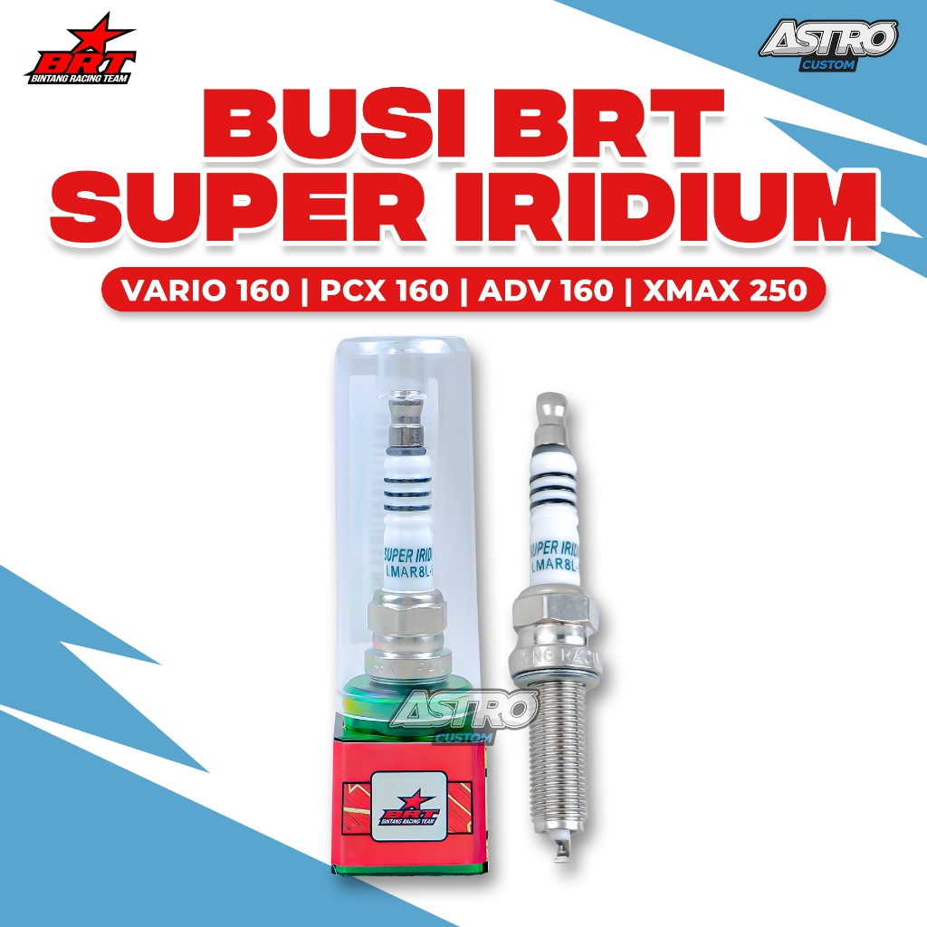 Busi Racing BRT VARIO PCX ADV 160 Beat Scoopy Vario 125 150 Super Iridium BRT Spark Plug Busi Matic