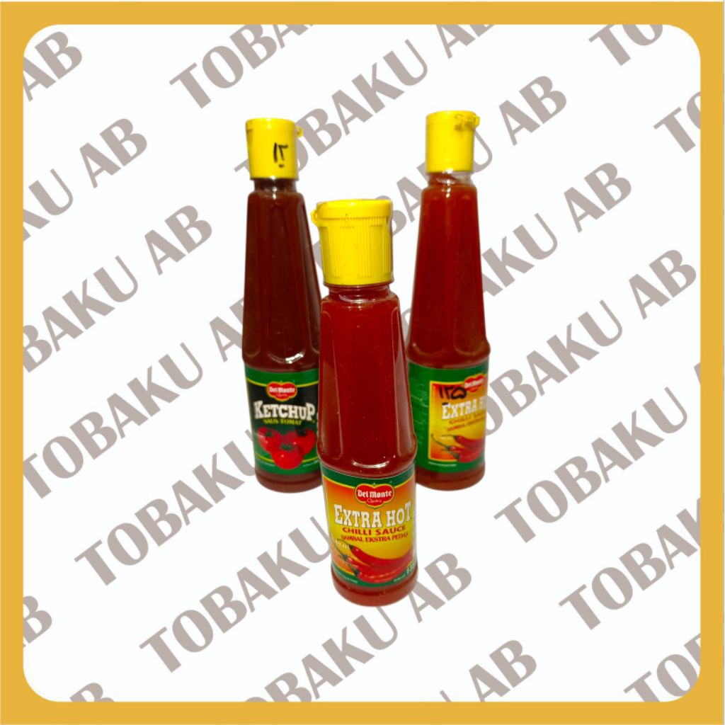 Delmonte botol saos dan extra hot