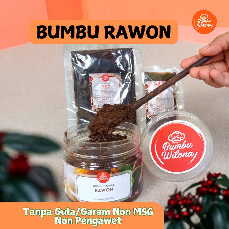 BUMBU RAWON | BUMBU MURNI FRESH HOMEMADE PREMIUM NON MSG/PERASA/PENGAWET