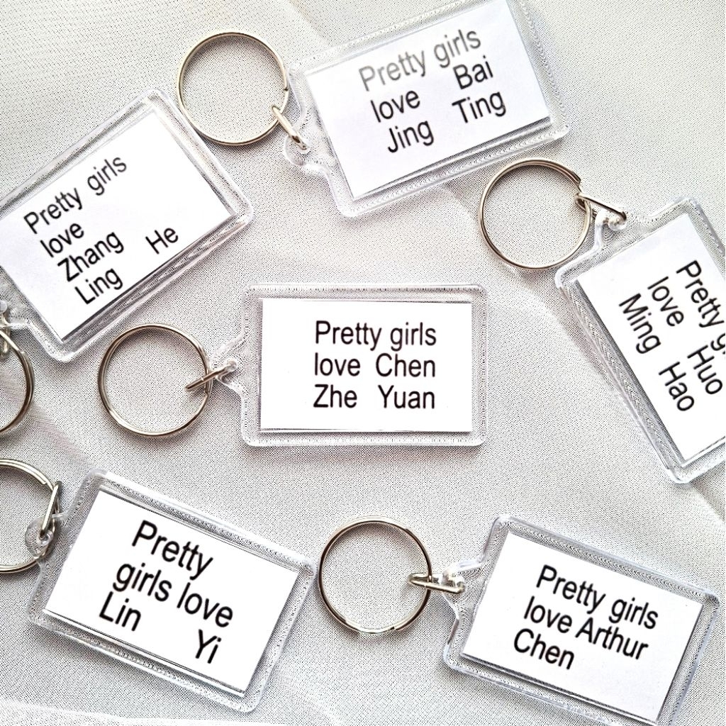 [READY STOCK] Gantungan Kunci pretty girls love linyi zhang linghe chen zhe yuan | keyring aktor chi