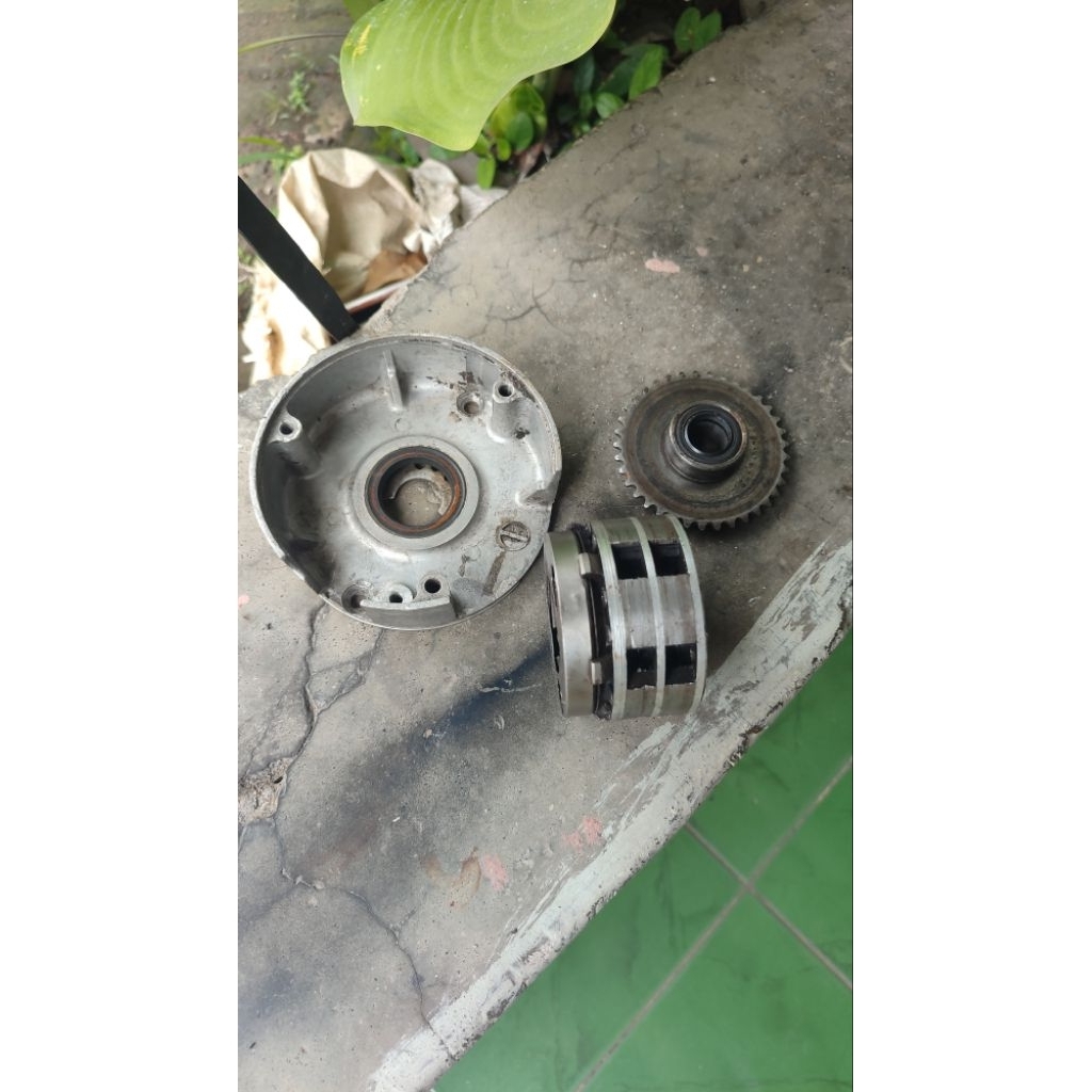 One way starter C70 ori copotan set dudukan sepul