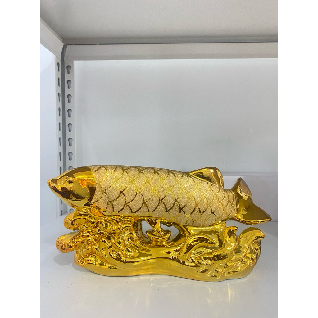 Pajangan Hias Ikan Arwana Gold