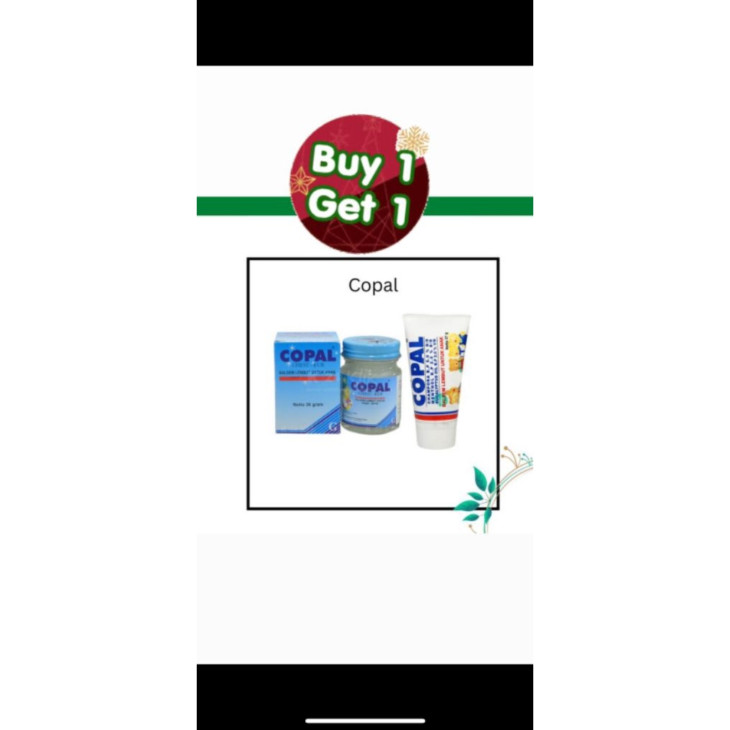 BUY 1 GET 1 COPAL BALSEM GOSOK BAYI LEMBUT HANGAT