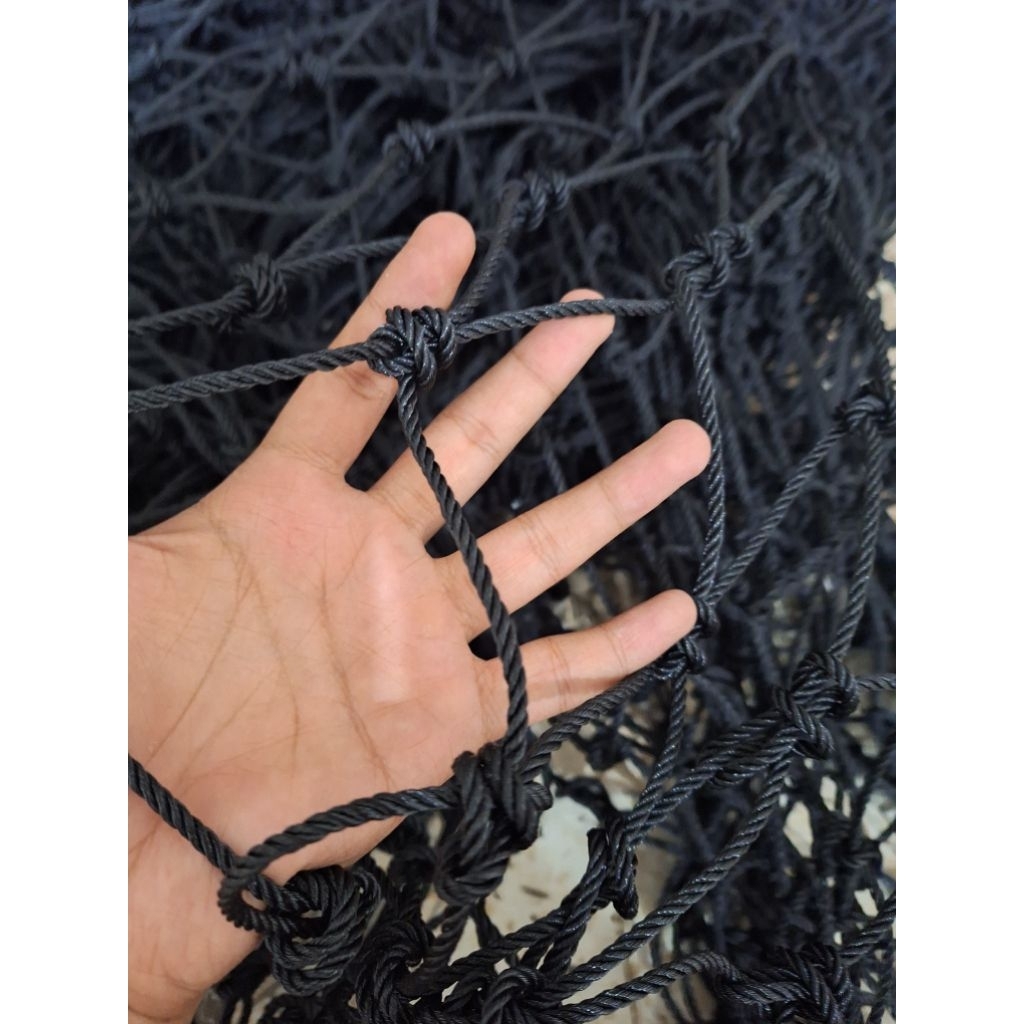 Jaring Lapangan Mini Soccer Tebal Jaring 3mm