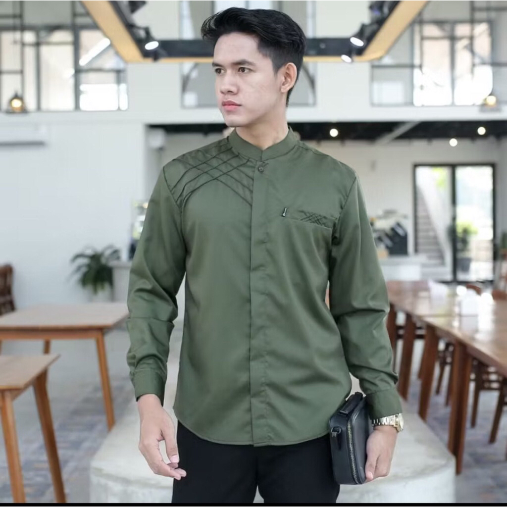 baju koko pria dewasa motiv marvel // Jasko polos pria lengan panjang koko terlaris murah katun toyo