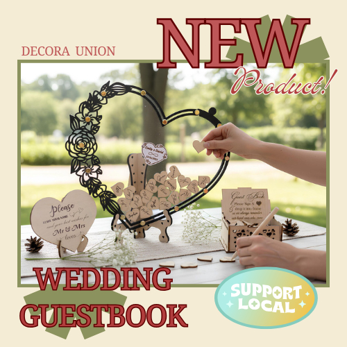 DECORA UNION WEDDING GUESTBOOK/ WEDDING DECOR/ ESTETIK