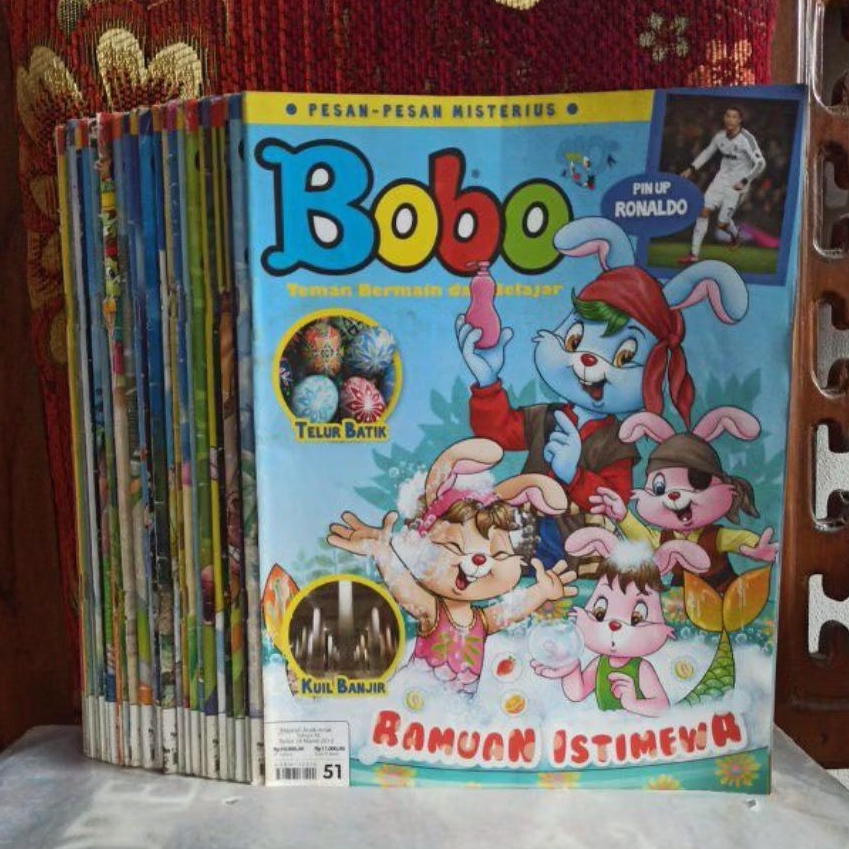Majalah Bobo Original Tahun 2013 Bekas boleh beli satuan pembelian minimal 3 Pcs