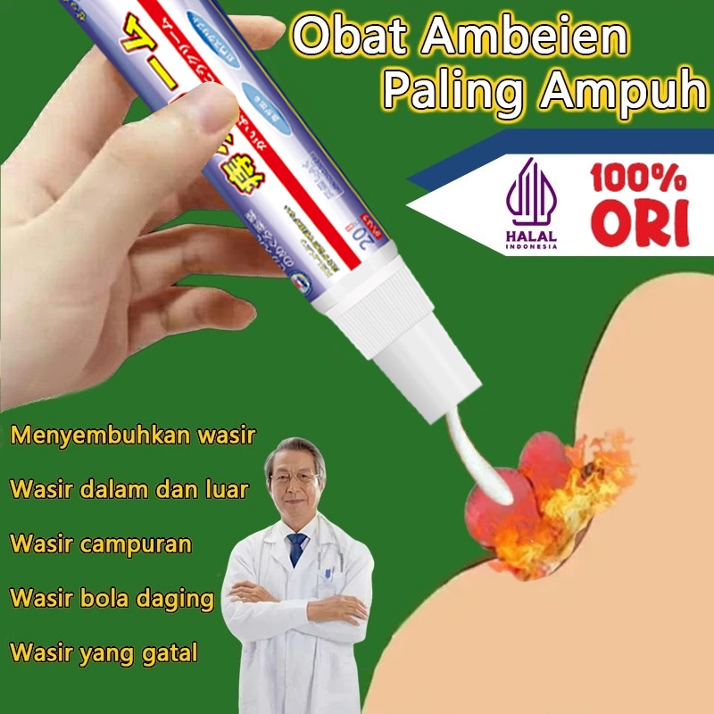 Salep ambeien paling ampuh wasir ambeien salep 100% Original obat wasir 20g Herbal Ampuh Wasir Salep