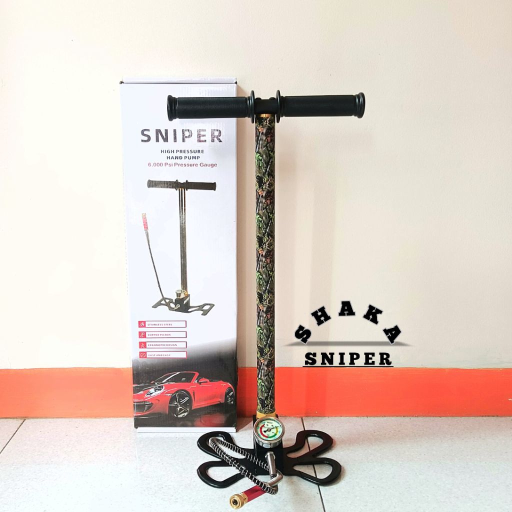 Pompa PCP SNIPER 3 Stage, Pompa PCP SNIPER6000 Psi 3 Stage Warna CAMO,  Pompa PCP Sniper, Pompa Teka