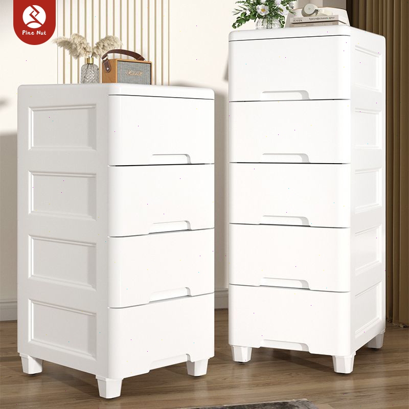 Lebar35cm Rak Susun Penyimpanan Plastik/Lemari Plastik Laci/Laci Plastik/Rak Dapur Plastik