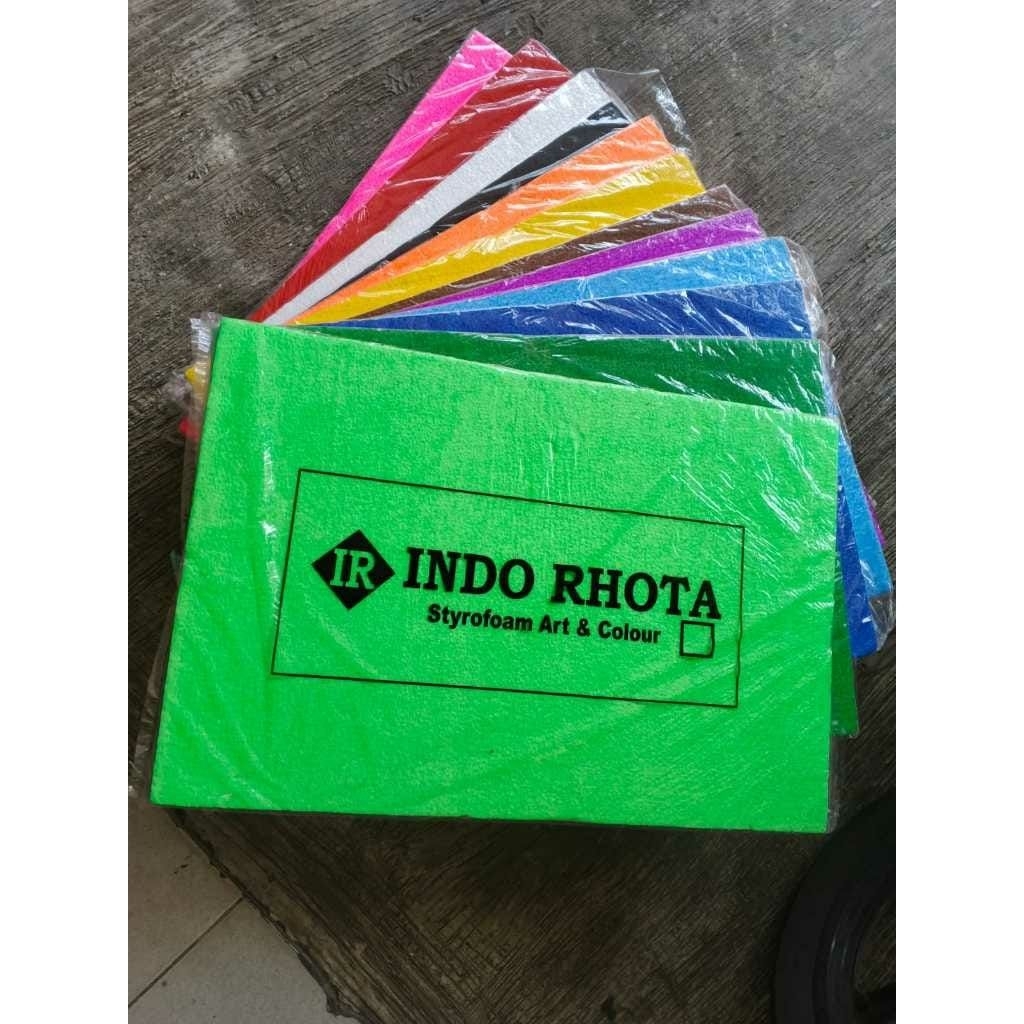 Styrofoam Warna 40×60 cm / Styrofoam Lembaran / Styrofoam Warna Warni / Gabus Styrofoam Lembaran