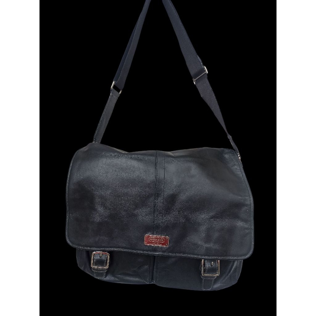 preloved tas messenger bag coach warna hitam