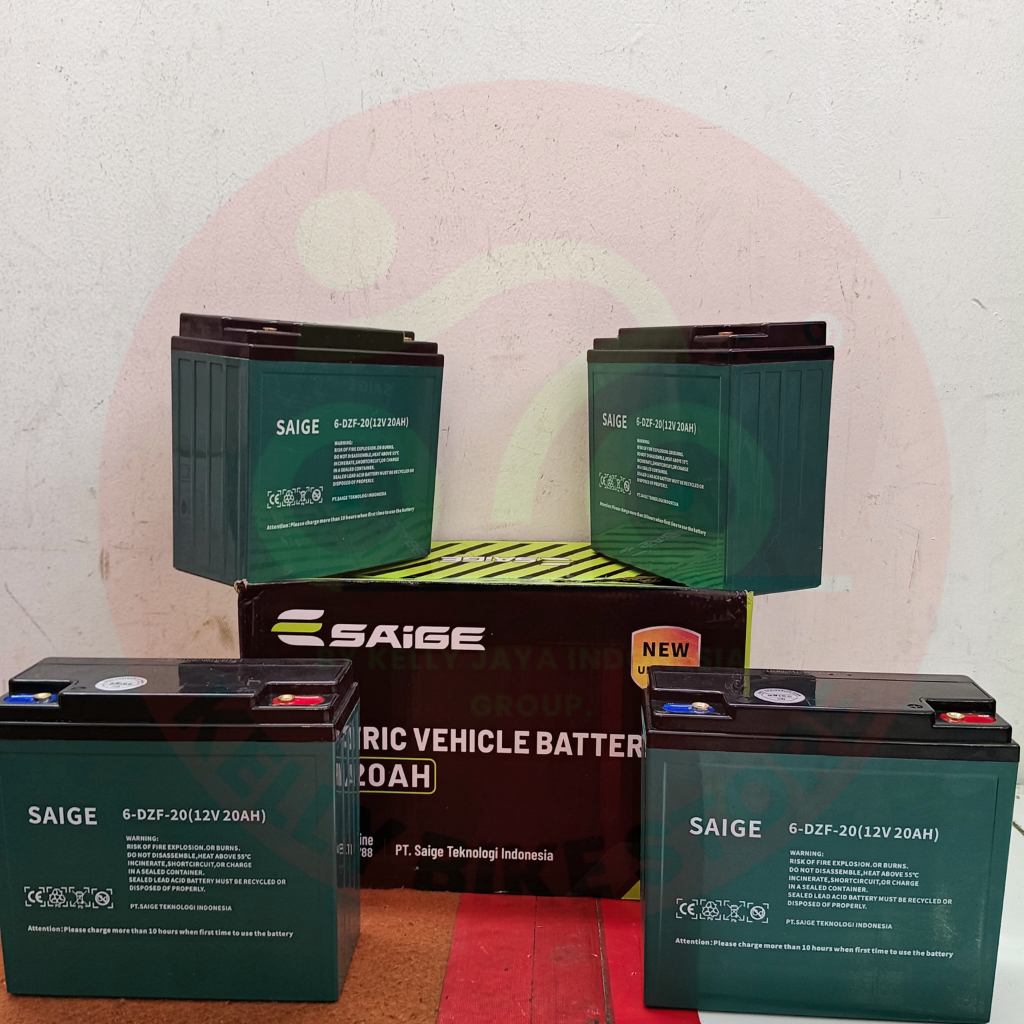 Aki Baterai Sepeda Listrik 48V/20AH 1 Set 6-DZF-20 isi 4 untuk semua merk sepeda listrik, original S