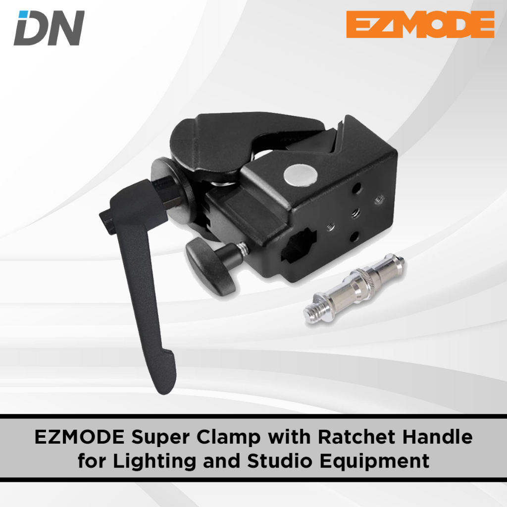 EZMODE Super Clamp with Ratchet Handle for Lighting and Studio Equipment