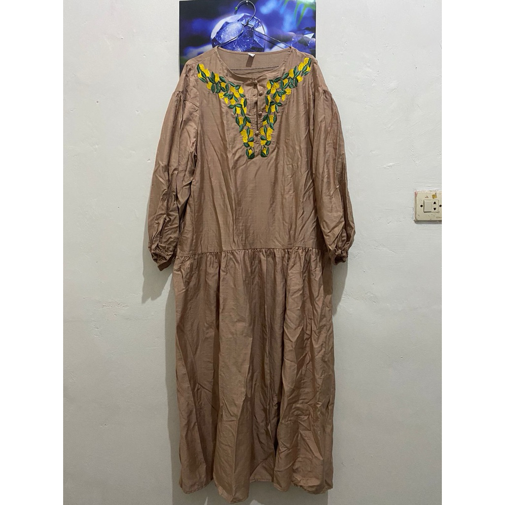gamis lengan balon