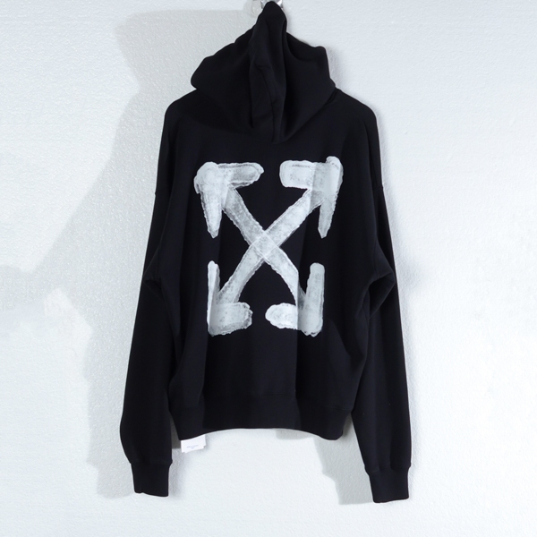 Hoodie OFF WHITE SKATE ARROW WHITE BLACK HOODIE 100% ORIGINAL