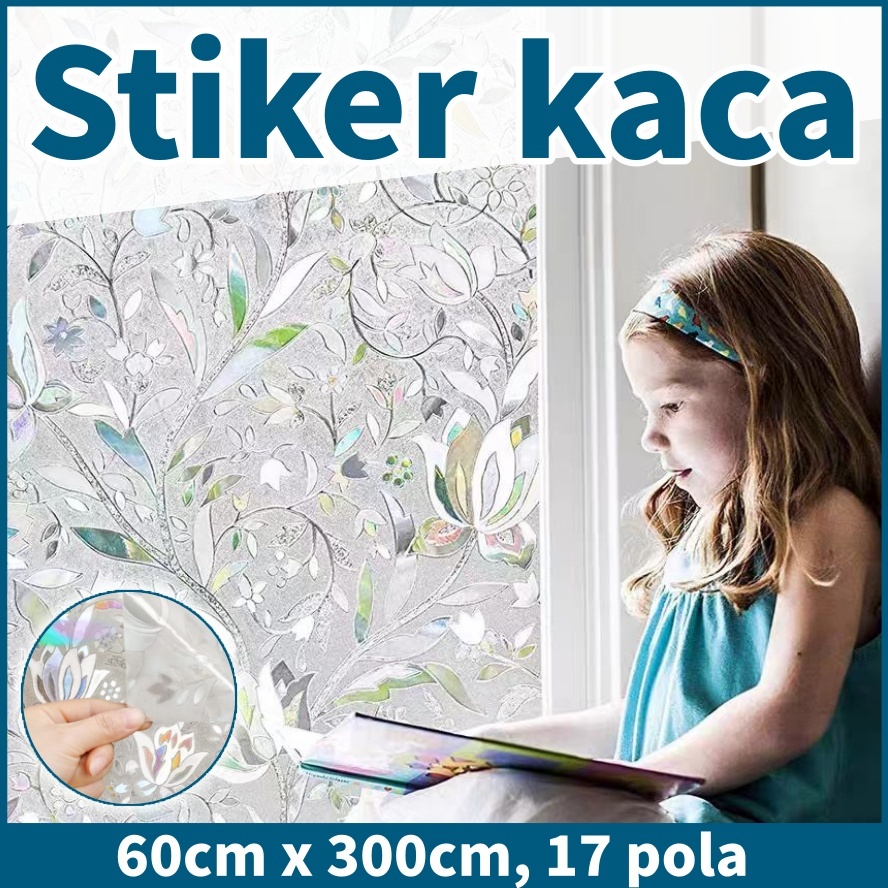 [COD]sticker kaca jendela aesthetic 60cm*300cm,stiker pintu kamar mandi,kaca filem jendela rumah,sti