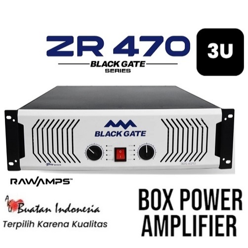 Box Amplifier Profesional BLACK GATE Pro Series ZR 470 Bok Spek Speaker BALAP Audio Sound System ZR-