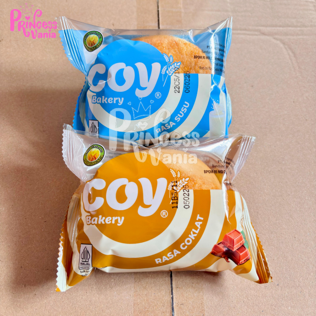 COY BUN BAKERY SATUAN ROTI ISI RASA SUSU COKELAT KEMASAN 45GR
