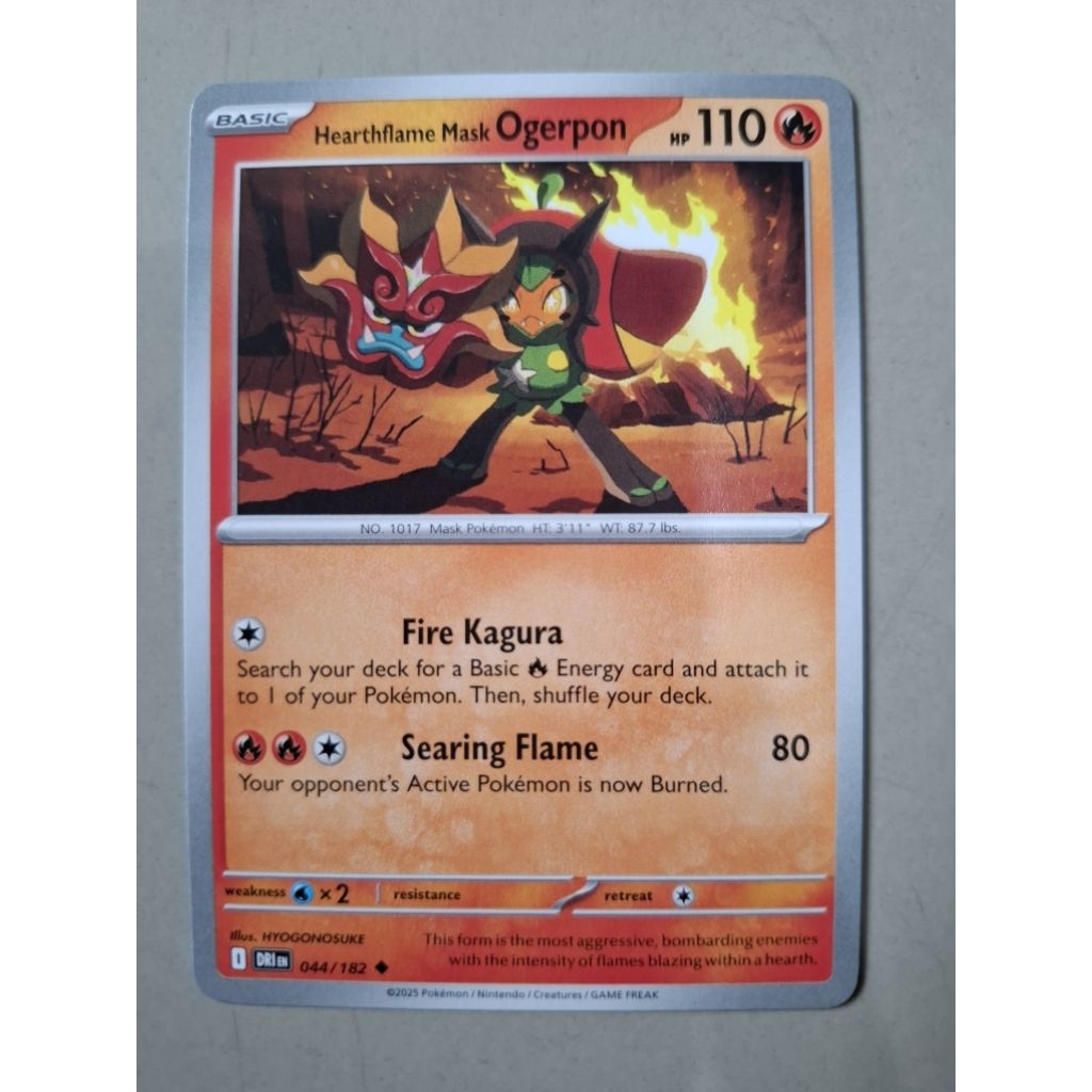 kartu pokemon original common ogerpon dri 044/182