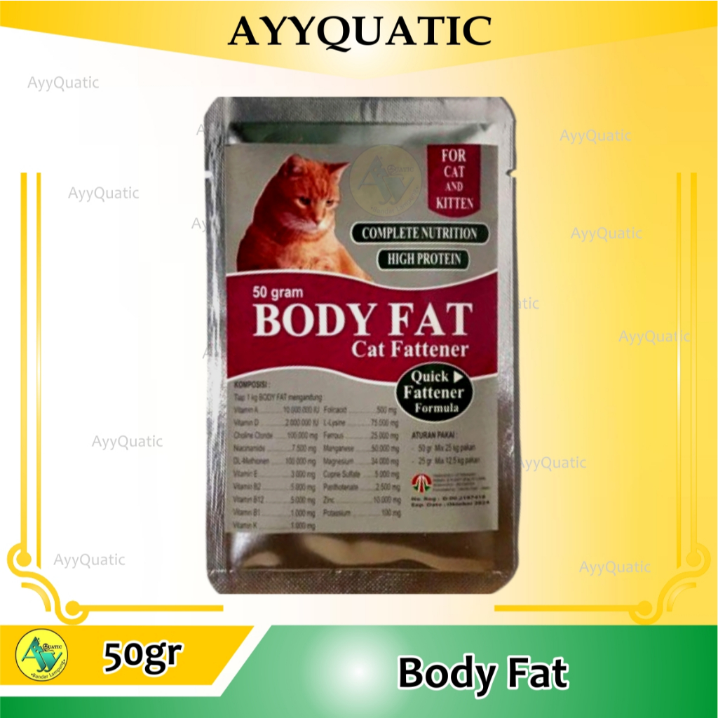 BODY FAT Penggemuk Badan Kucing
