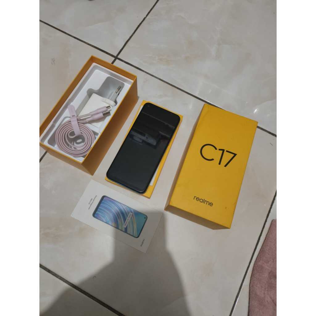 Hp Realme C17 Ram 6/256GB 4G Android 11 5000MAH TYPE C Masi Mulus Tangan Pertama Belum Pernah Repara