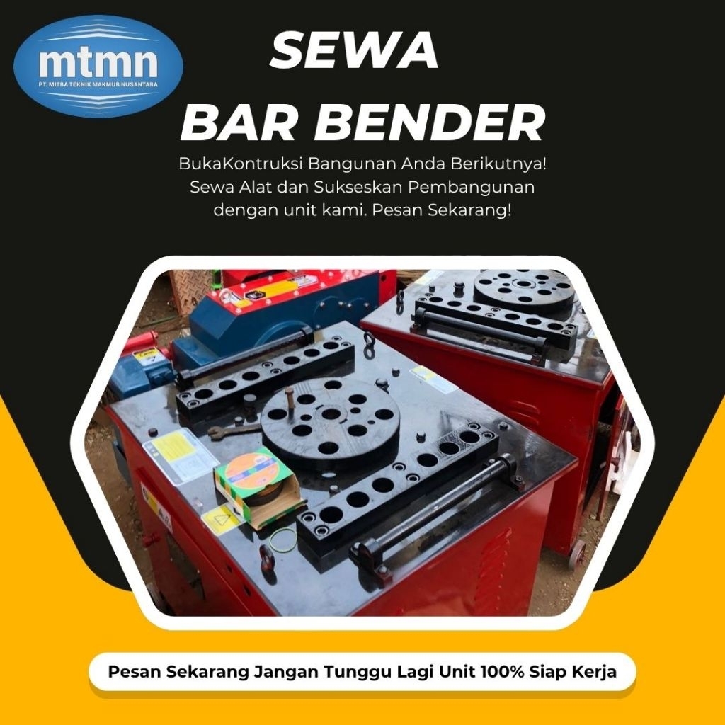 Bar Bender Mesin Penekuk Besi