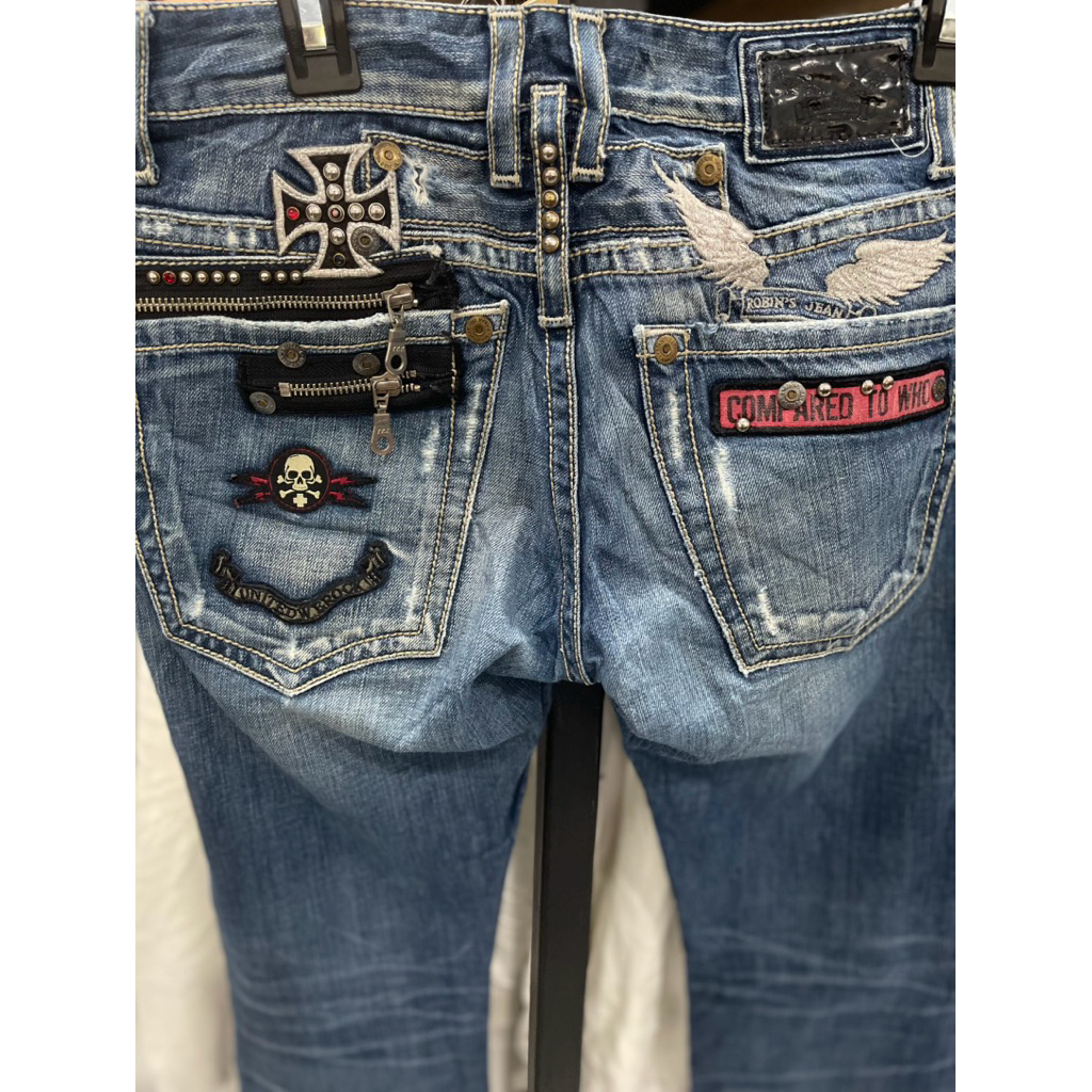 SELVEDGE ROBIN’S JEAN VINTAGE, CELANA PANJANG DENIM, CELANA CARPENTER, CELANA CASUAL