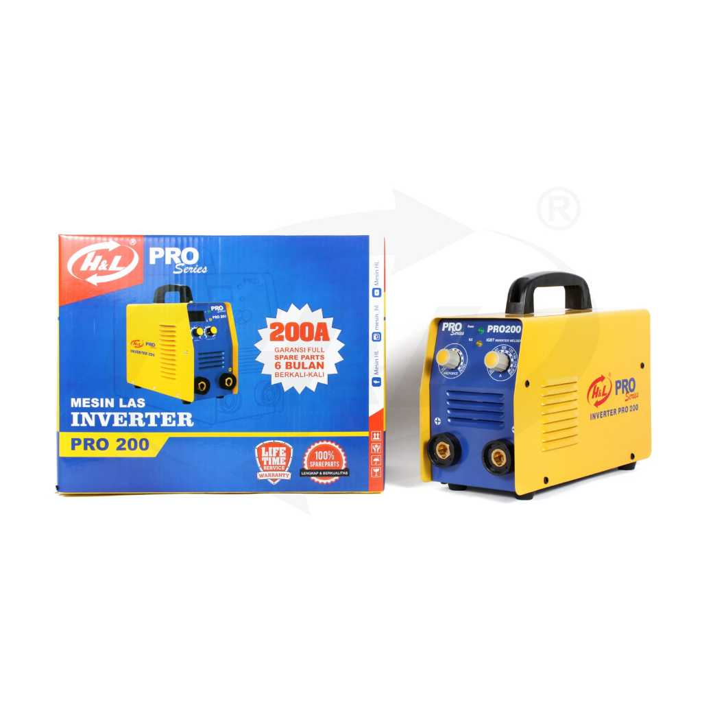 HL KUNING Mesin Las Listrik MMA 200 / Mesin Trafo Travo Inverter Las 200A RHINO