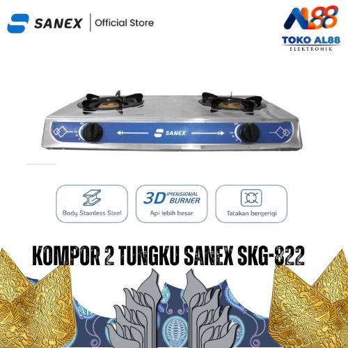 SANEX Kompor Gas 2 Tungku SKG - 822