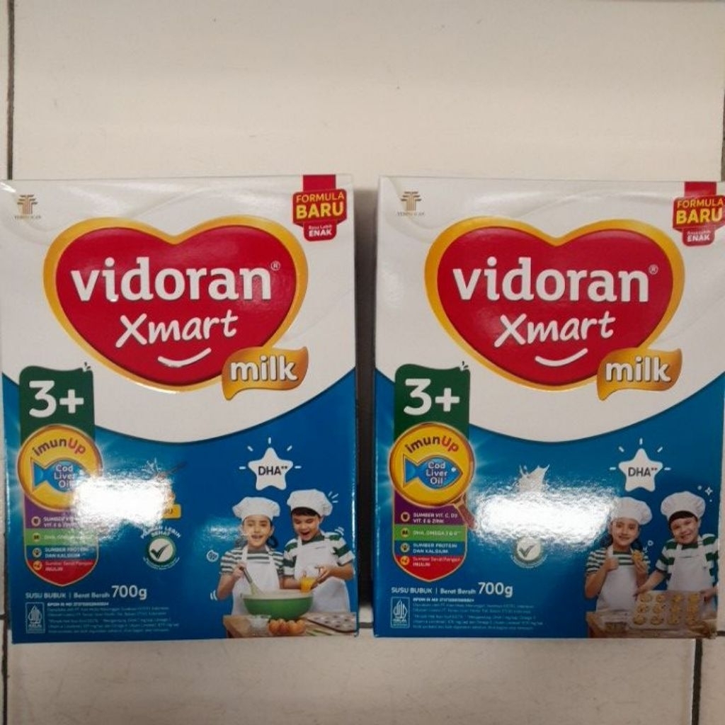 Vidoran Xmart 3+ plus 700gr susu balita 3-5 tahun VANILA / MADU