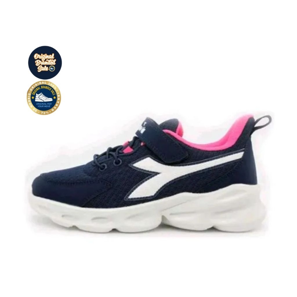 ORIGINAL GARANSI SEPATU ANAK DIADORA NAPOLI JR DK PURPLE SIZE 30/35