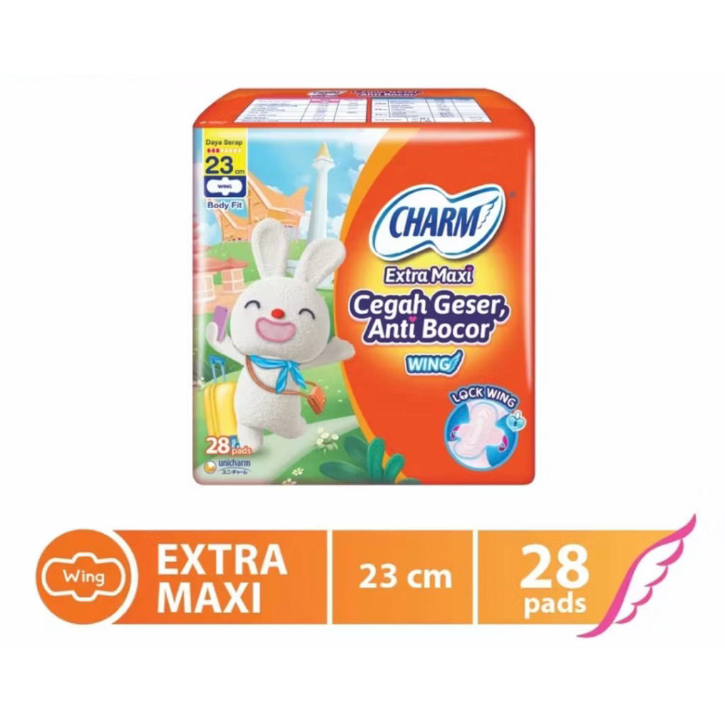 Pembalut Charm 23cm Sayap 28 pads