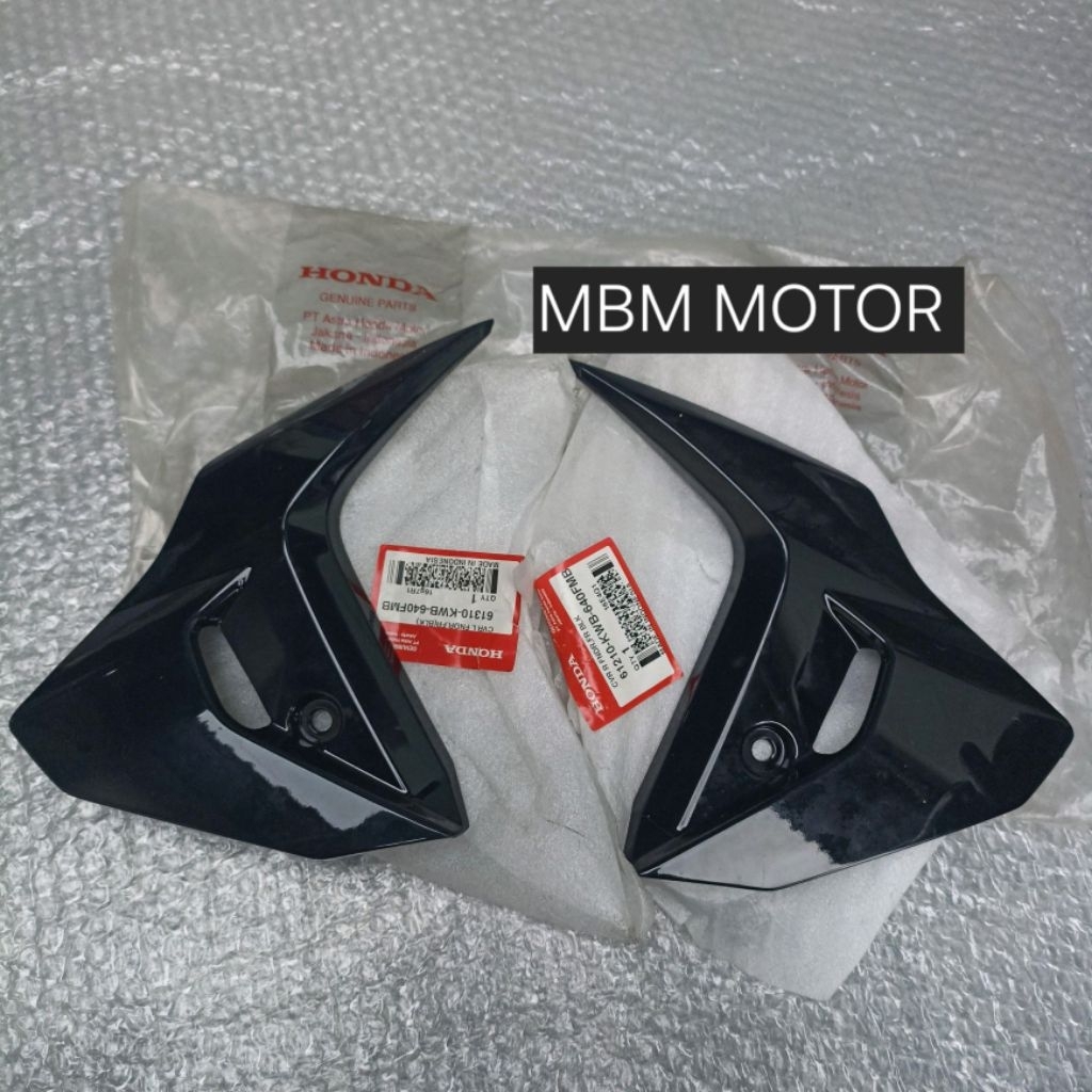 TUTUP COVER SPAKBOR SLEBOR FENDER DEPAN KANAN KIRI HONDA BLADE HITAM ORI AHM 61210-KWB-640FMB 61310-
