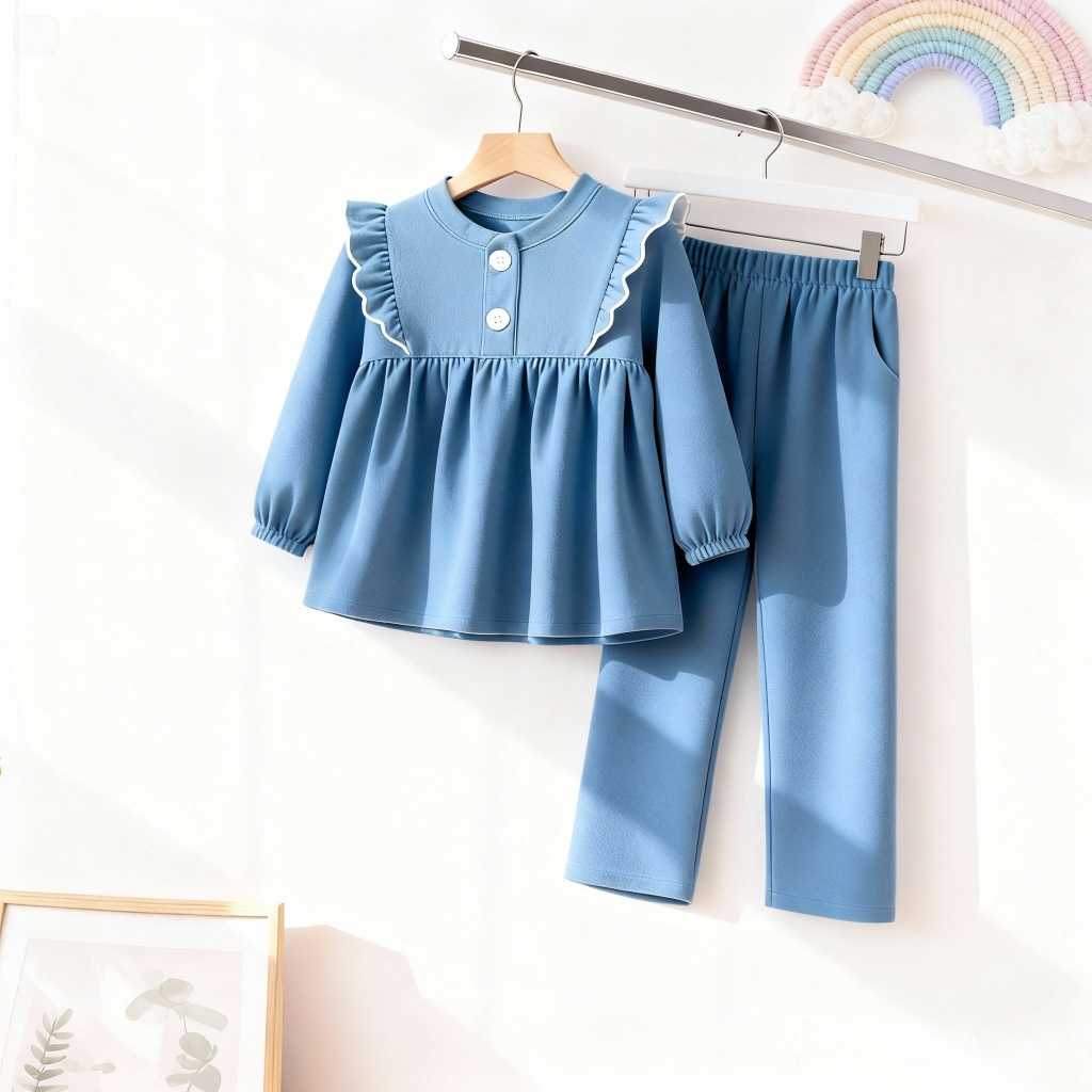 Setelan Anak Perempuan Lunara Set ”, “Baju Anak”, “Tunik Celana Panjang”, “Muslim”, dan “Casual/Modi