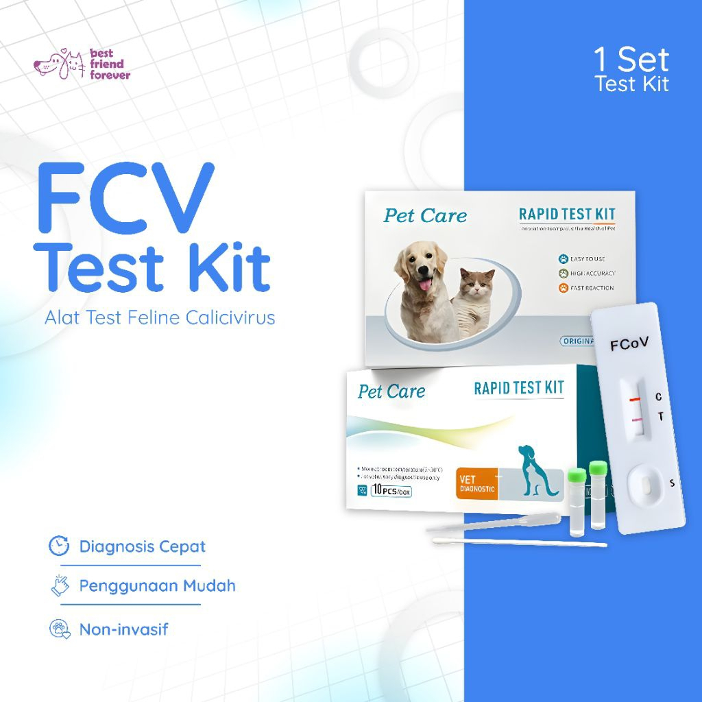 Pet Care Rapid Test Kit FCV Alat Test Calici Virus