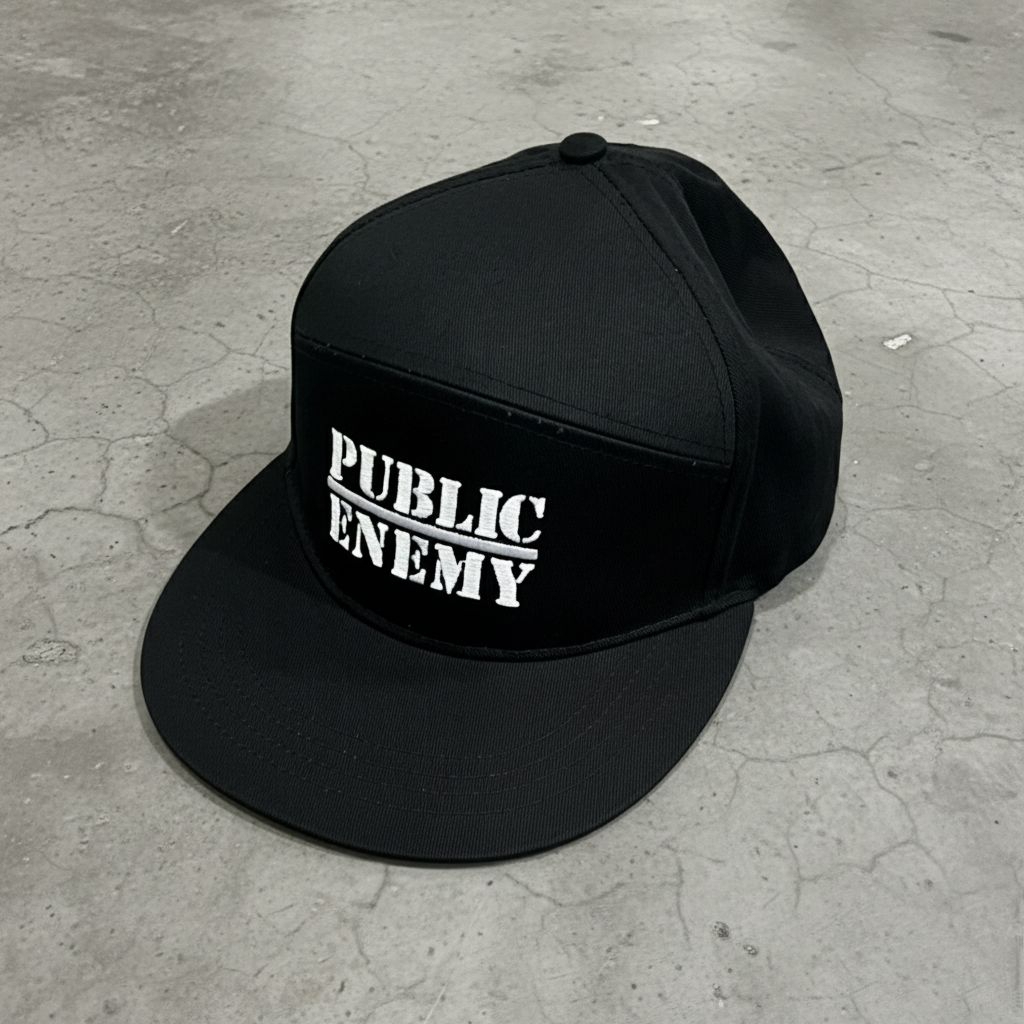 OFFICIAL PUBLIC ENEMY - CAMPER CAP LOGO BLACK