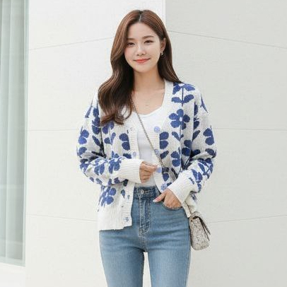 FLOWER GARDEN OUTHER PREMIUM/CARDIGAN WANITA/JAKET RAJUT TEBAL WANITA IMPORT