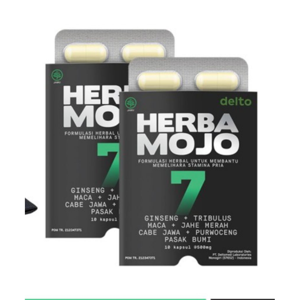 Herbamojo suplemen herbal penambah testoteron dan meningkatkan stamina pria 1blister@10 kaplet