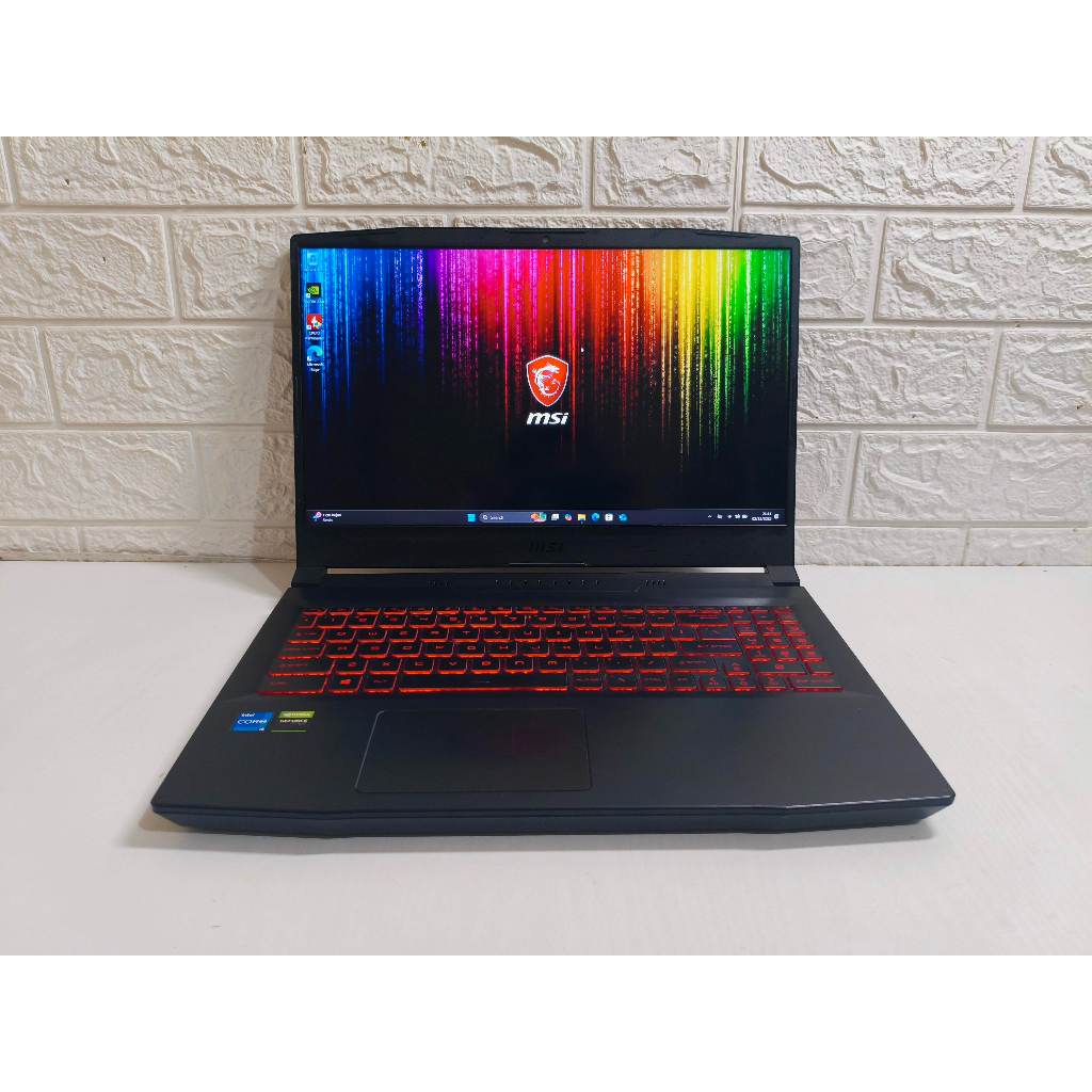 MSI KATANA GF66 Core i5 11400H Nvidia RTX 3050 | RAM 16GB SSD 512GB | Laptop Gaming Desain Gen 11