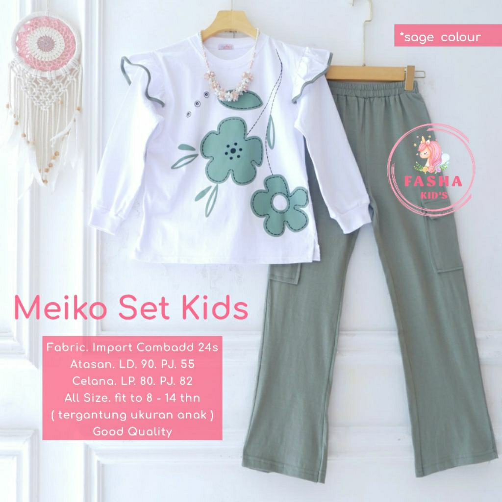 FREE GIFT NEW MEIKO SET KIDS BY FASHA HIJAB KIDS REALPICT ORIGINAL