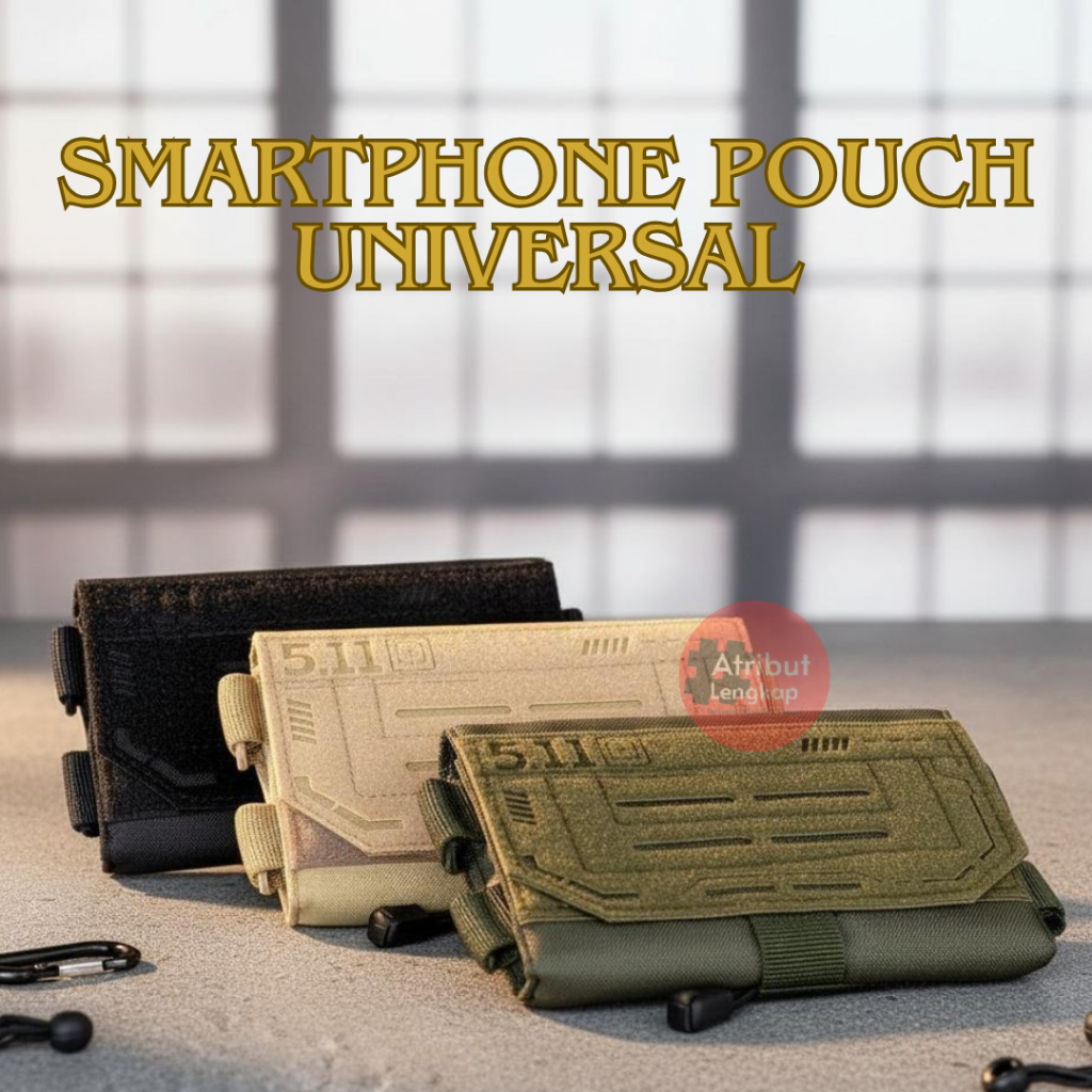 Dompet HP Universal Dual Slot | Dompet HP Tactical 7 Inch | Sarung HP Pinggang Pria