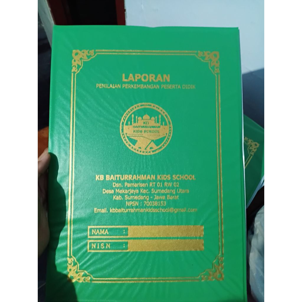 Map Raport plastik isi 40 lembar