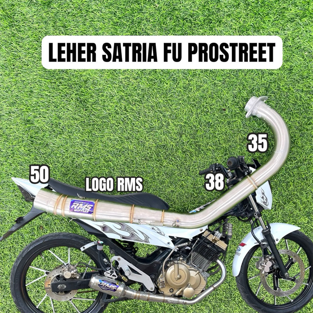 LEHER SATRIA FU PROSTREET 35 38 50 RMS MUFFLER ORIGINAL