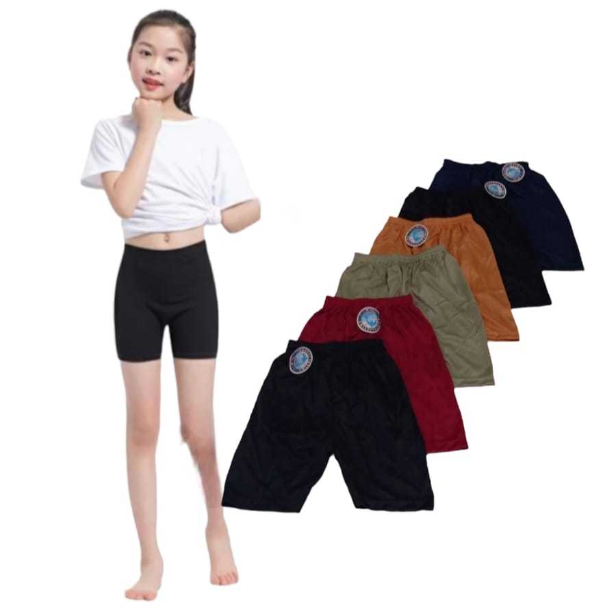 celana shot pendek anak PEREMPUAN  2-14 TH / short sot legging tk,sd,smp,sma,JUMBO tebal murah