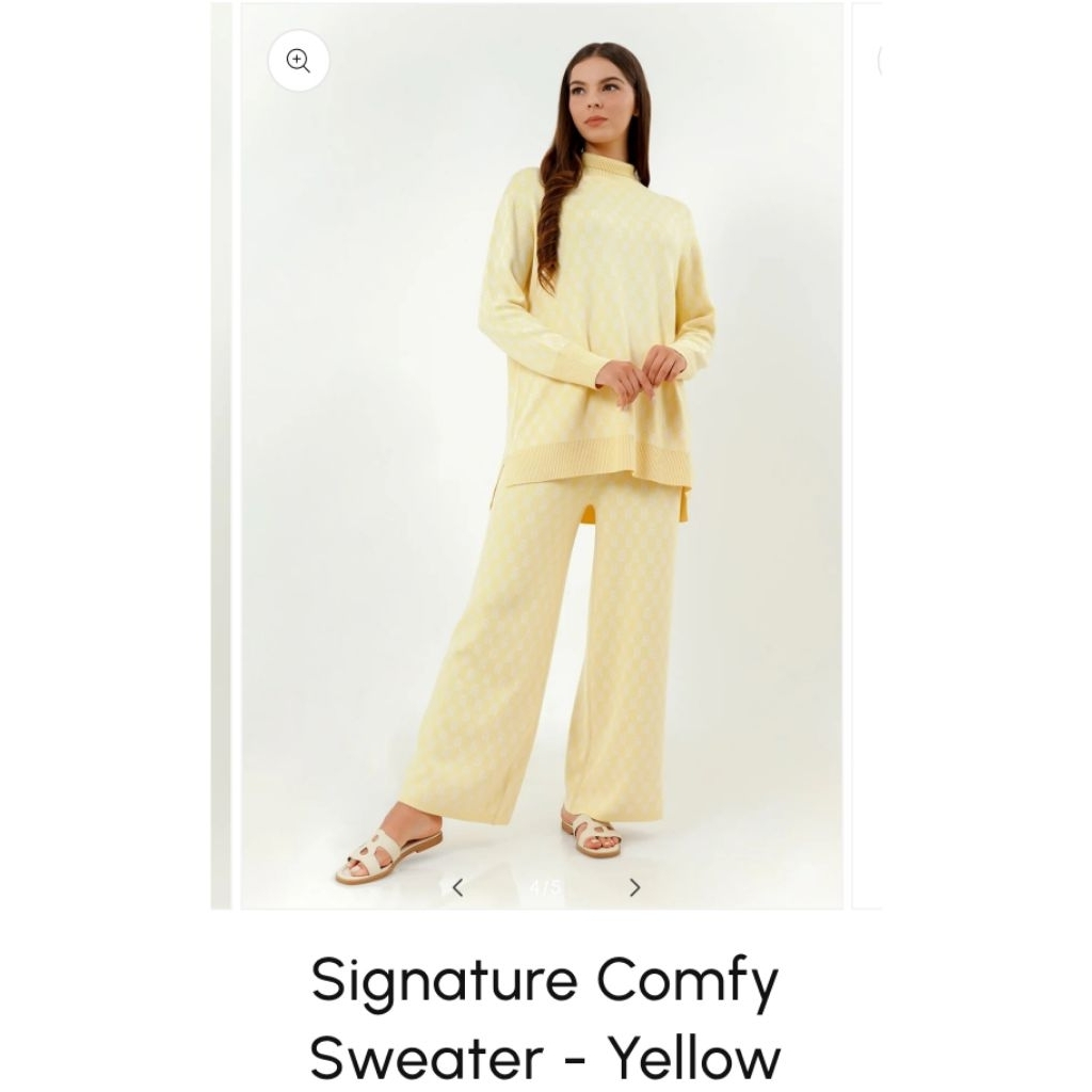 Signature Comfy Pants monogram Buttonscarves for Benang Jarum