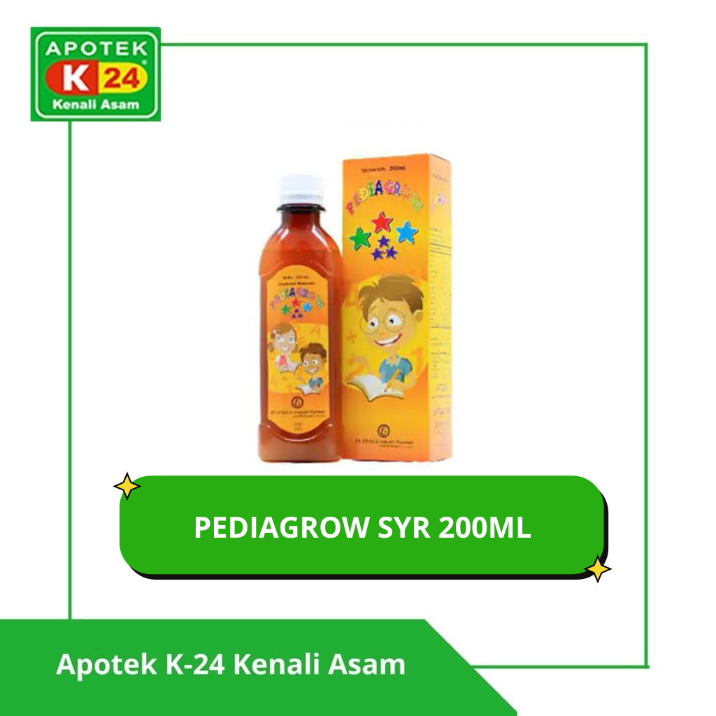 Pediagrow Sirup Vitamin Anak Suplemen / Vitamin B Kompleks/ Vitamin D 200 ml
