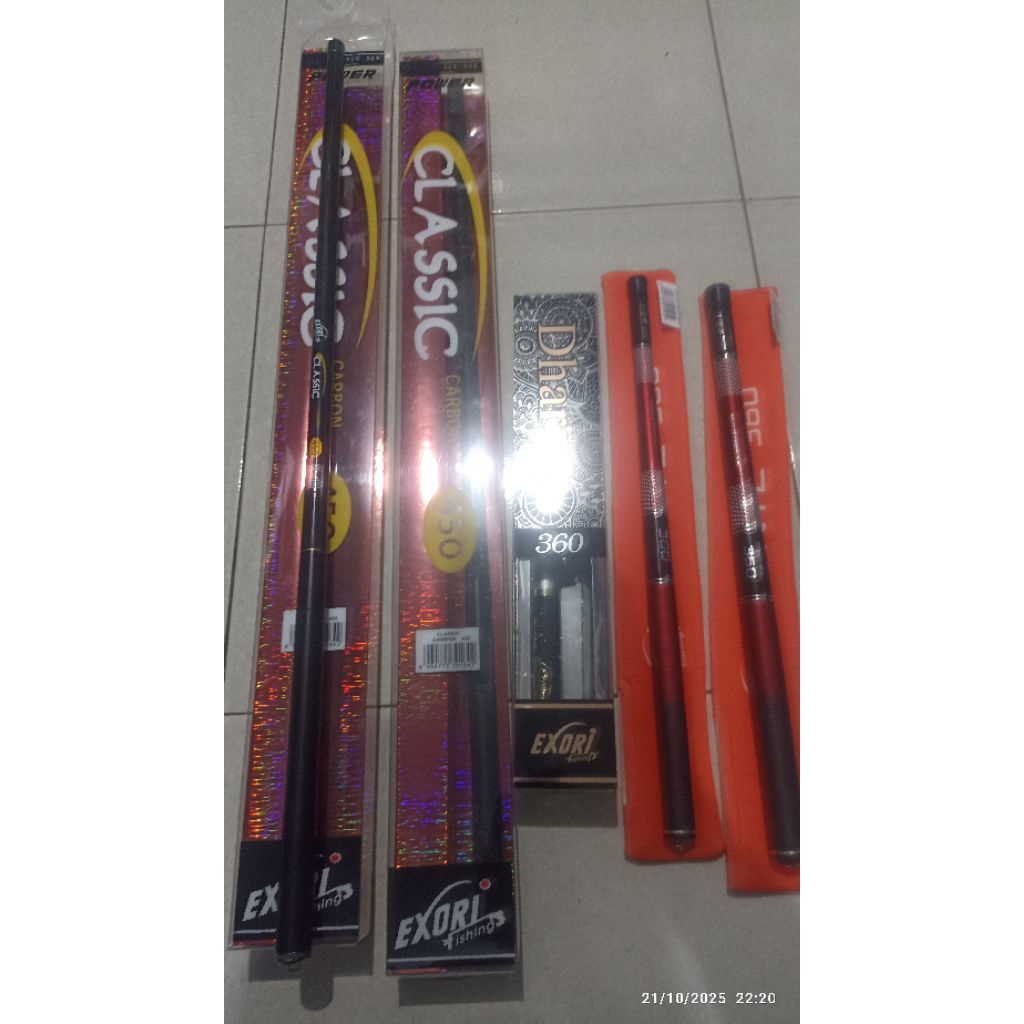 Tegek Exori Classic Dante Dharma Carbon pancing Nila, tawes, wader, Mujaer, liaran
